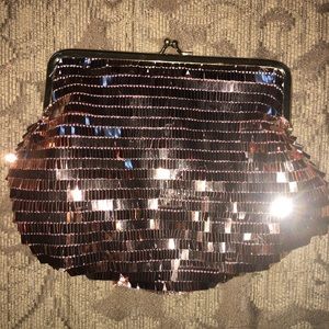 Rose Gold Clasp Closure Clutch